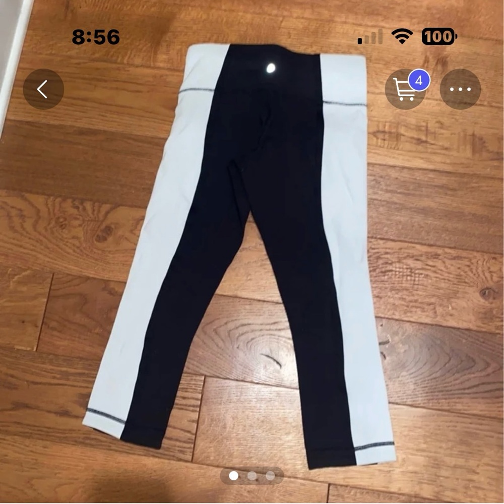 Lululemon Black and White Leggings